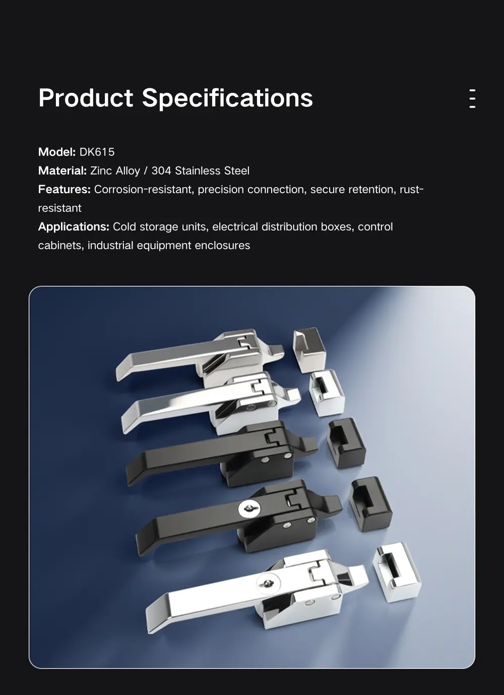 Compression Latch Lock For Freezer And Industrial Doors